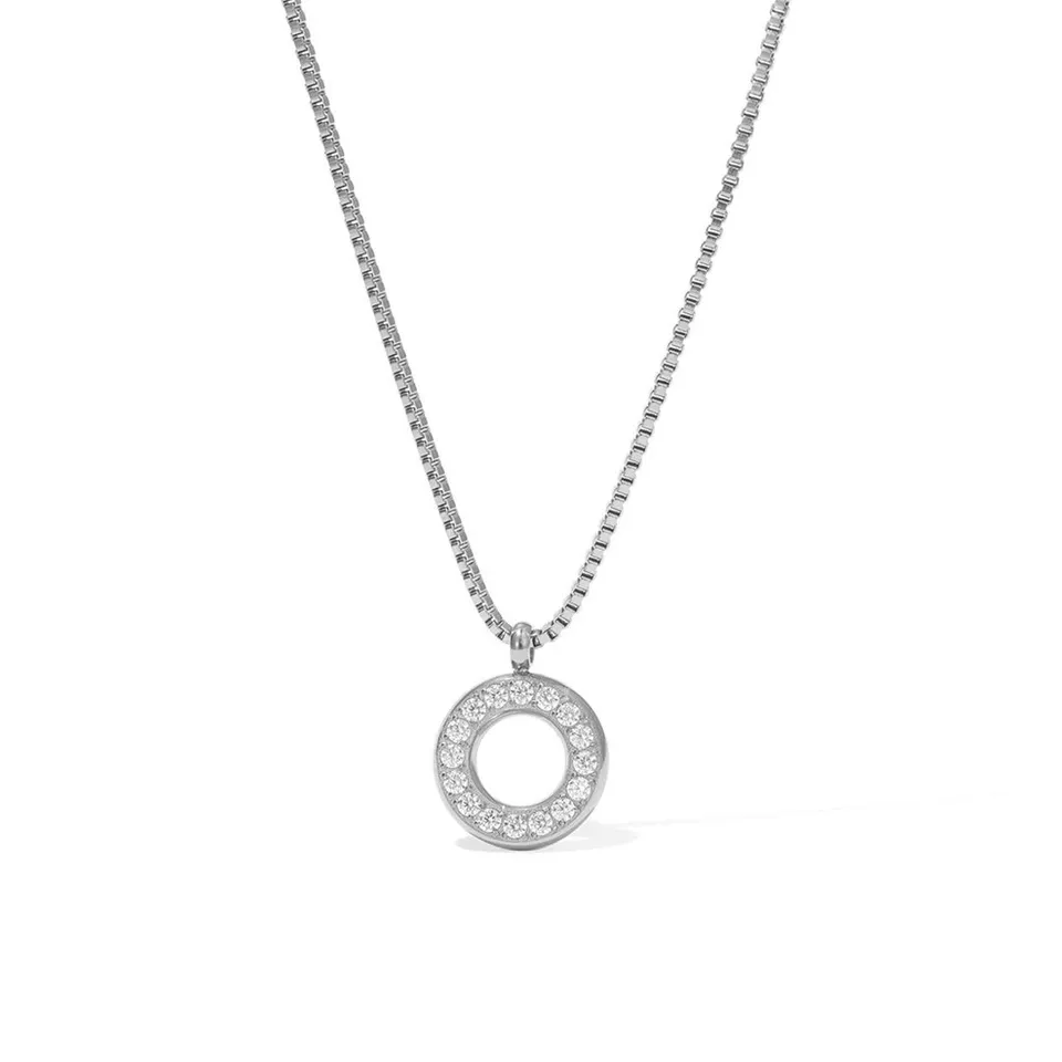 Rafini Eternal Circle Silver lantisor reglabil argintiu