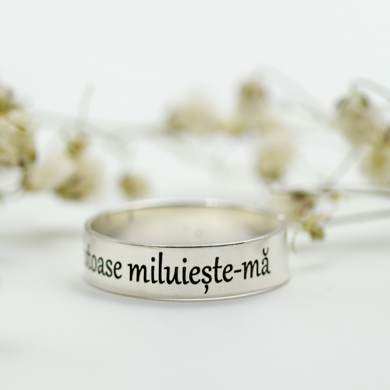 Margeluta.dincristal inel reglabil Doamne Iisuse argint 925 personalizat
