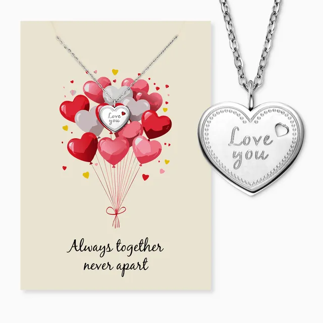 Engelsrufer MySteel Love You colier oțel inimă
