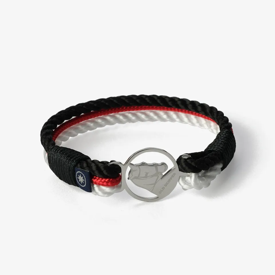 Old Skipper Serene Horizons bratara sfoara cal negru-rosu