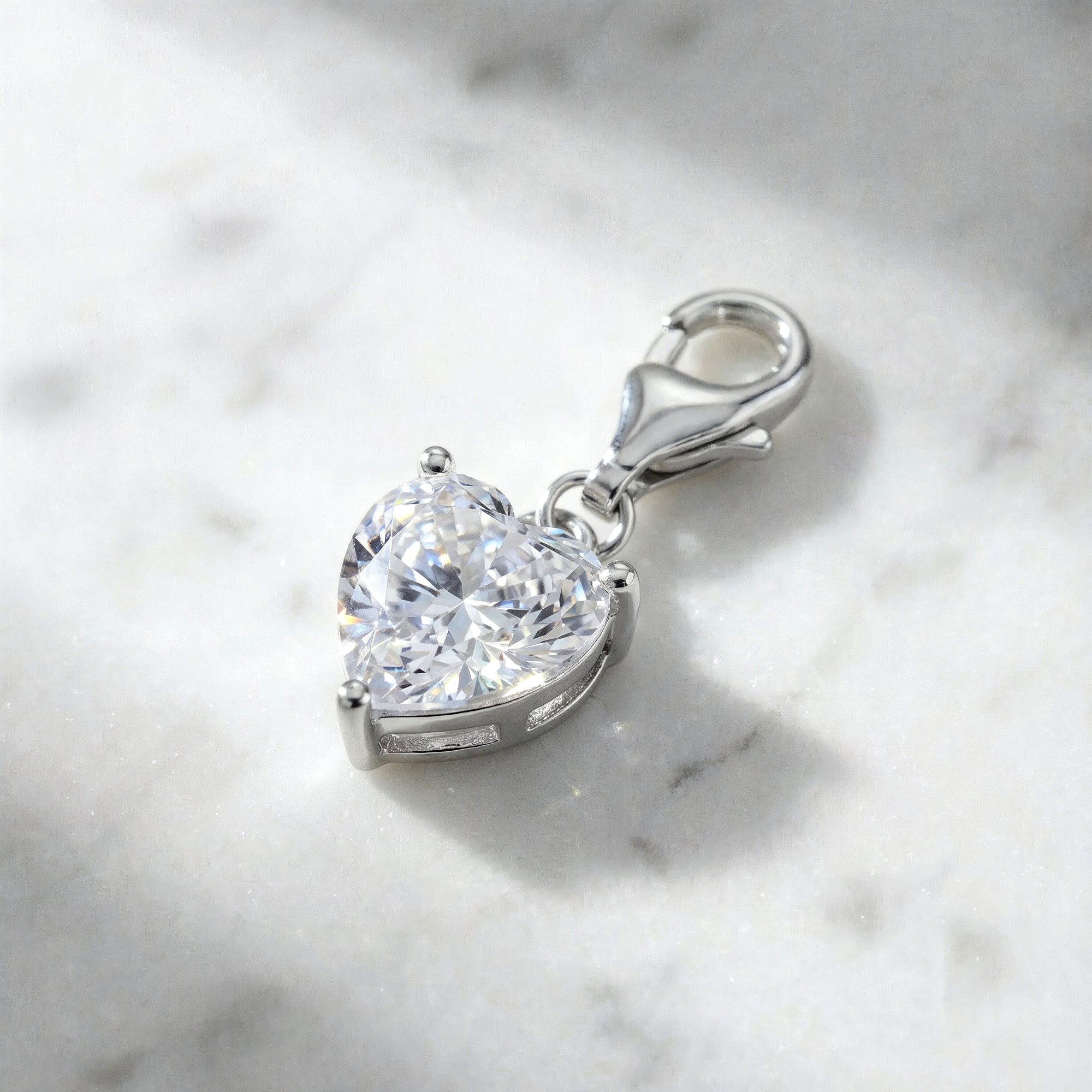 Engelsrufer Shiny charm inimă argint zirconia