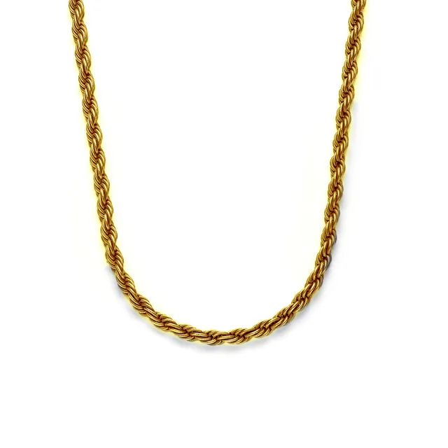 Frank 1967 Rope Chain colier otel tip funie