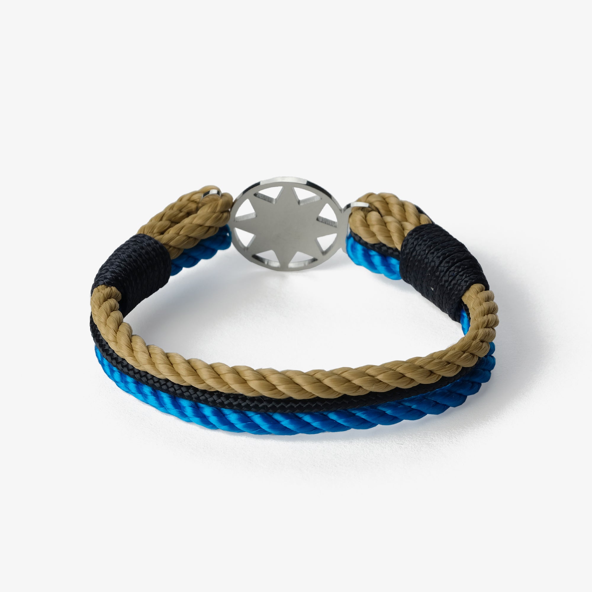 Old Skipper Electric Tide brățară funie bej stea nordică