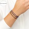 dualstax Lapis 3mm bratara dama argint aurit