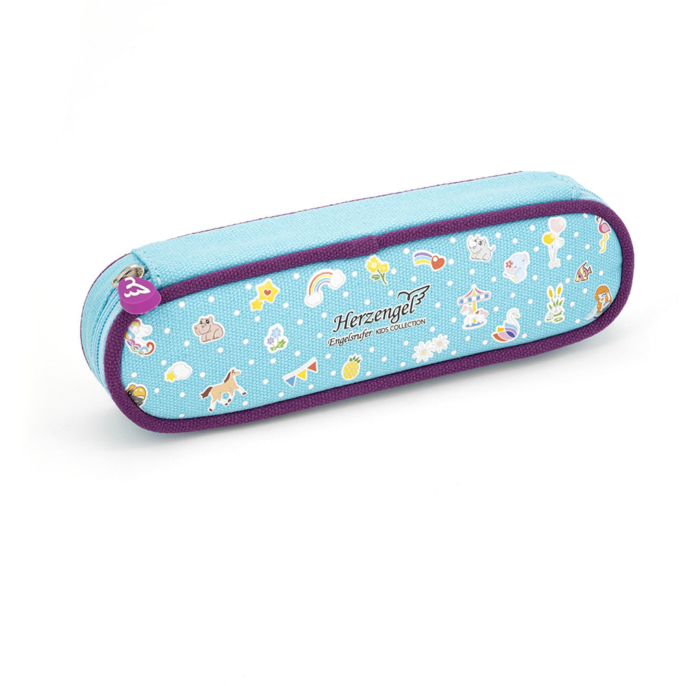 Herzengel Flamingo ceas copii roz cu penar