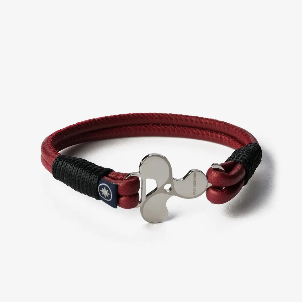 Old Skipper 959F Scarlet brățară piele nappa roșie